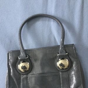 Nine West grey glossy purse
